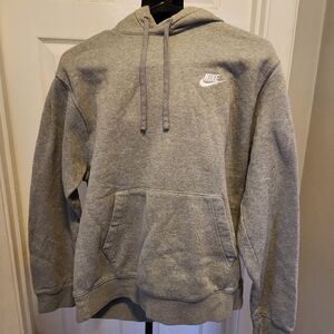 Nike Gray Logo Pullover Hoodie